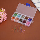 Matefielduk Metal Safety Needles, 300 Piece, 10 Colors, Pumpkin Mold, For