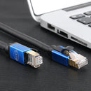 Cat8 Ethenet Cable RJ45 STP 26AWG LAN Cable Blue for Router Modem PC (0.5m)