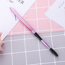 Foldable Makeup Eyelash Eyebrow Mascara Comb Pen Brush Applicator (Purple)