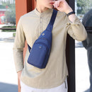 Simple Pure Color Sports Shoulder Handbags Men Oxford Cloth Crossbody Chest B