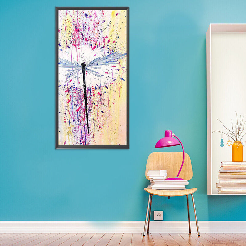 Canvas Paint By Numbers Dragonfly Oil Hand Painted Drawing Kit Home Decoration