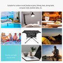 Outdoor Folding Table Net Pocket Coat Oxford Cloth Desk (Black Camouflage) Newly