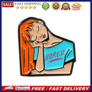 Bored Girls Brooch Cartoon Drip Backpack Badge Denim Shirt Lapel Pin Jewelry