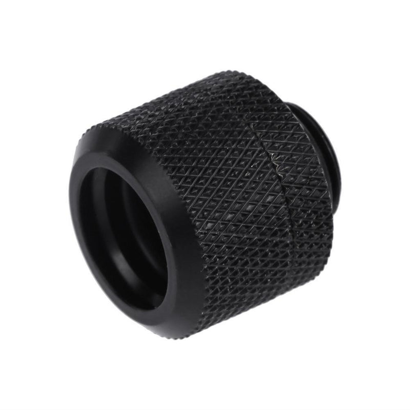 14mm G1/4 Acrylic Hard Tube Hand Twist 3 Laps for PC Computer (Black) Newly