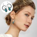 Elegant Metal Drop Dangle Earrings Turquoise Earrings Top Pendant T3K1 O7K4