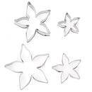 Roses Calyx Fondant Cake Decor Tools Stainless Steel Baking Mold (4pcs)