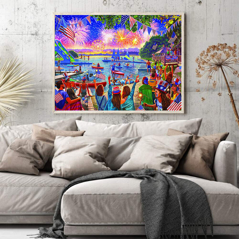 Oil Paint By Numbers Picture DIY Painting Party Abstract Drawing on Canvas