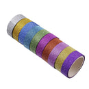 10pcs Glitter Luminous Washi Tapes DIY Album Adhesive Stickers Stationery T