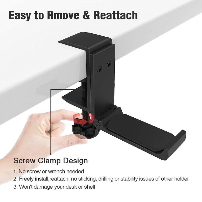 Aluminum Alloy Folding Headset Holder Adjustable Metal Headphone Neck