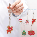 5pcs DIY Full Drill Special-shaped Diamond Painting Christmas Keychain Bag Decor