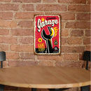 Home Weatherproof Retro Chic Spanner Sign Iron Painting Wall Drawing Templates