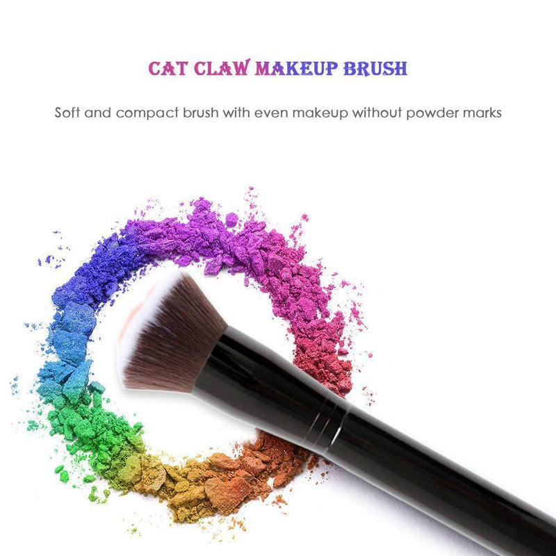 Pro Single Cat Claw Makeup Brush Foundation Powder Cosmetic Pen (Black)