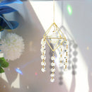Crystal Windchimes Ornament Lighting Ball Home Hanging Pendant Decor (A) Newly