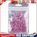 500pcs Glitter Shimmer Sharp Tip Nail Art Rhinestones Manicure Charm (Rose)