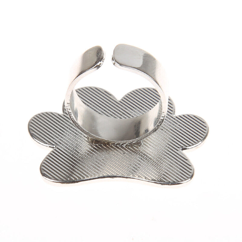 Mini Nail Art Metal Finger Ring Palette Mixing Acrylic Gel Polish Painting