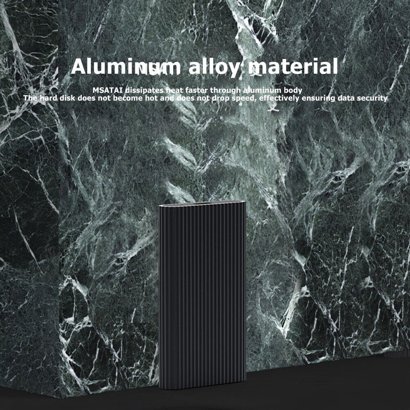 Blueendless M3T USB Type-C Adapter SSD Box MSATA Solid State Drive Case