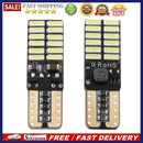 2pcs T10 4014 24 SMD LED Car Width Light License Plate Reading Lamp Bulbs