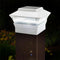 LED Solar Column Light Pillar Lamp Outdoor Villa Yard Garden Decor (White)