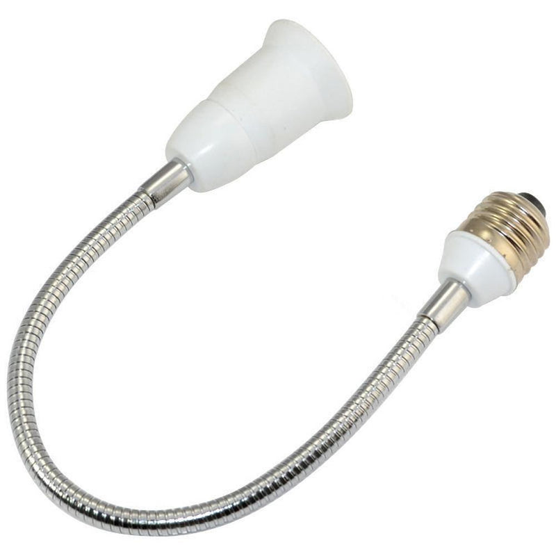 5pcs E27 LED Light Bulb Lamp Holder Flexible Extension Adapter(60cm)