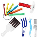 6 Pieces Air Conditioner Fin Cleaner Set Air Outlet Evaporator Radiator Tool: