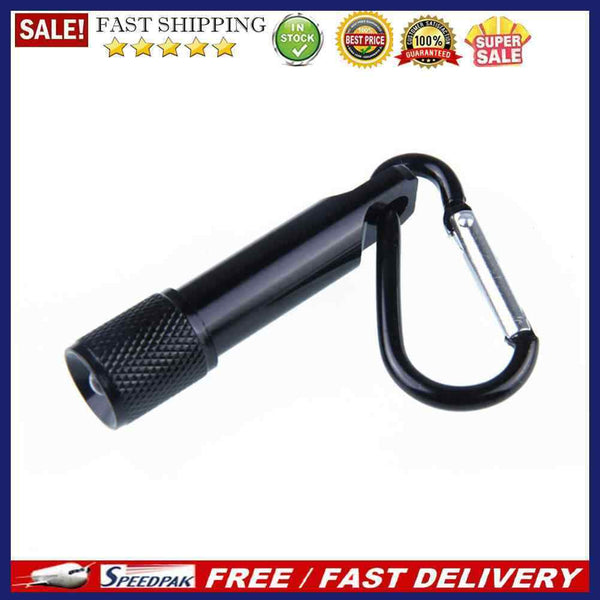 Pocket LED Keychain Flashlight with Hanging Buckle Camping Keyring Torch Lamp
