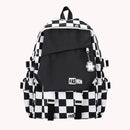 #A Casual Backpack Large Capacity School Backpacks Zipper Girl Rucksack for Coll