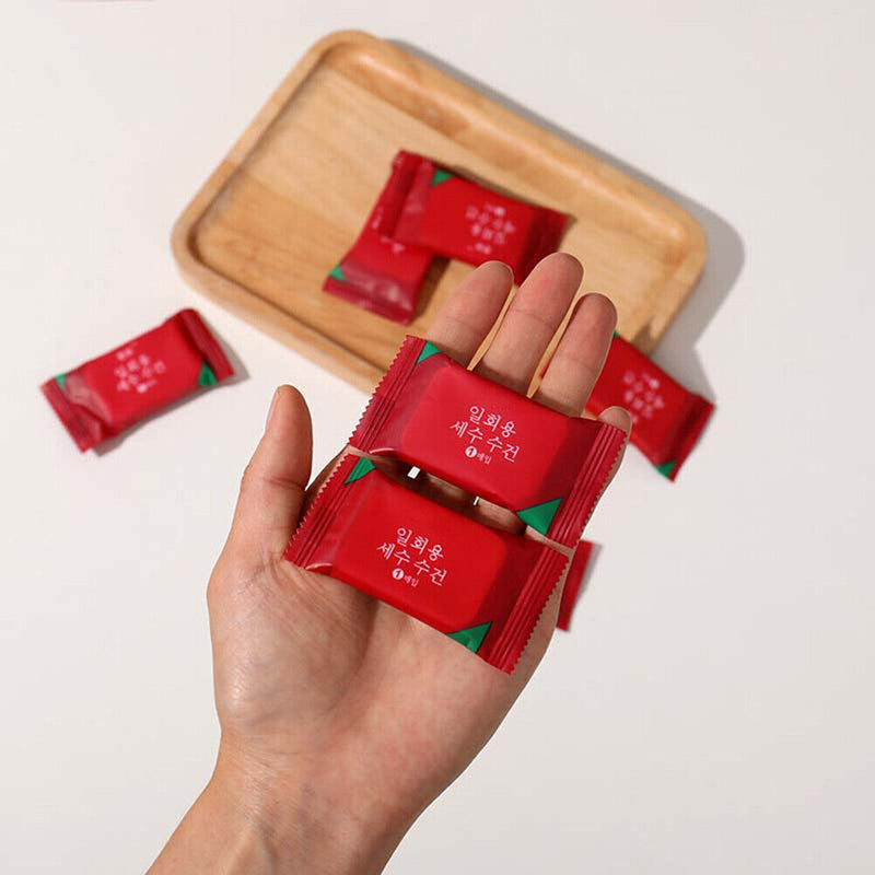 20pcs Travel Cotton Disposable Compressed Face Towel Outdoor Moistened Tissue