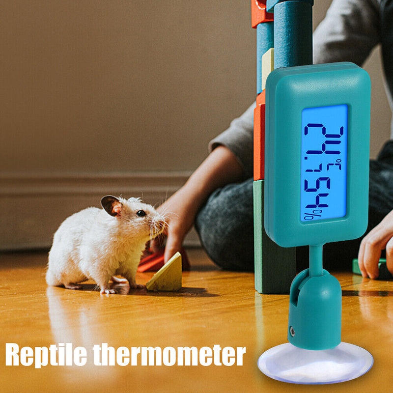 #A Reptile Thermometer Suction Cup Adsorption Terrarium Tank Hygrometer Equipmen