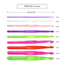9pcs/Set Plastic Crochet Hooks Sewing Needles Craft Yarn Knit Weave Tools