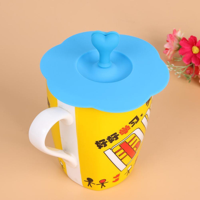 Sealing Food Class Silicone Cup Lid Thermal Insulation Cup Cover(Blue)