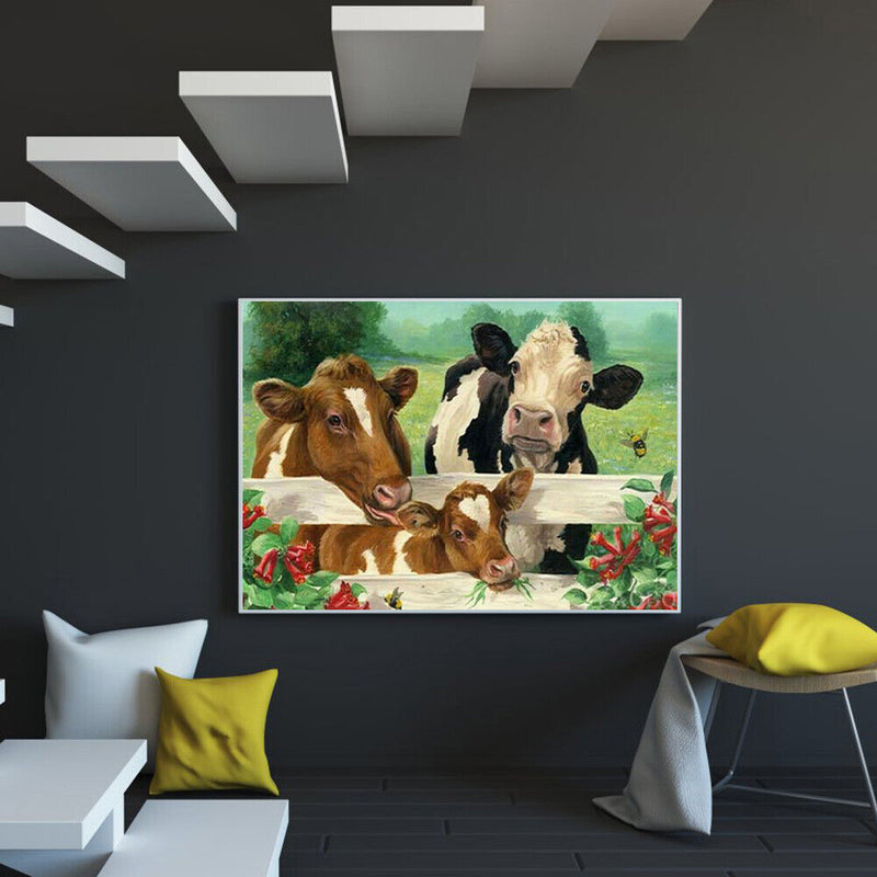Farm Cow DIY Diamond Painting Kits Full Square Drill Home Wall Decor Art Craft