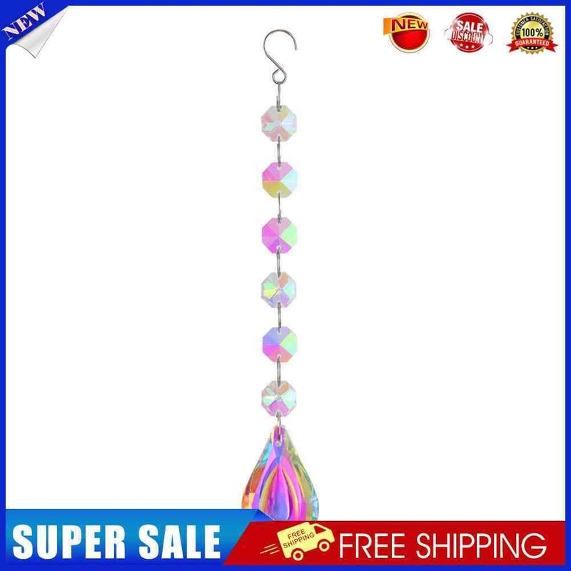 #A Crystal Windchimes Ornaments AB Color Beads Window Craft Garden Balcony Penda