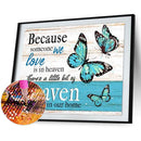 5D Diamond Painting Butterfly Words Full Round Drill DIY Crafts Mosaic Pictures