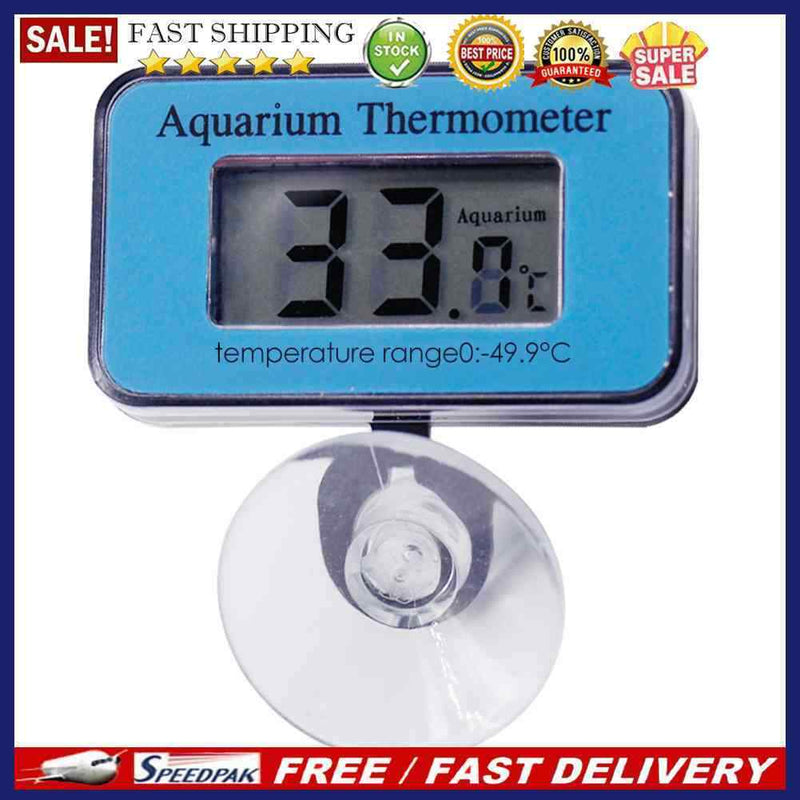 -50 to +70? LCD Digital Fish Tank Aquarium Thermometer Suction Water Temp M