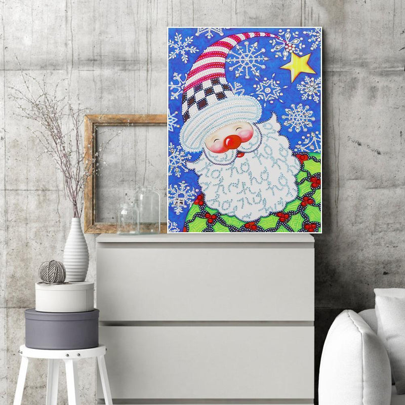 5D DIY Special Shaped Diamond Painting Santa Claus Cross Stitch Kits Needlework