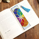 5D Rhinestone Mosaic Diamond Painting Exquisite Leather Tassel Bookmarks Gi