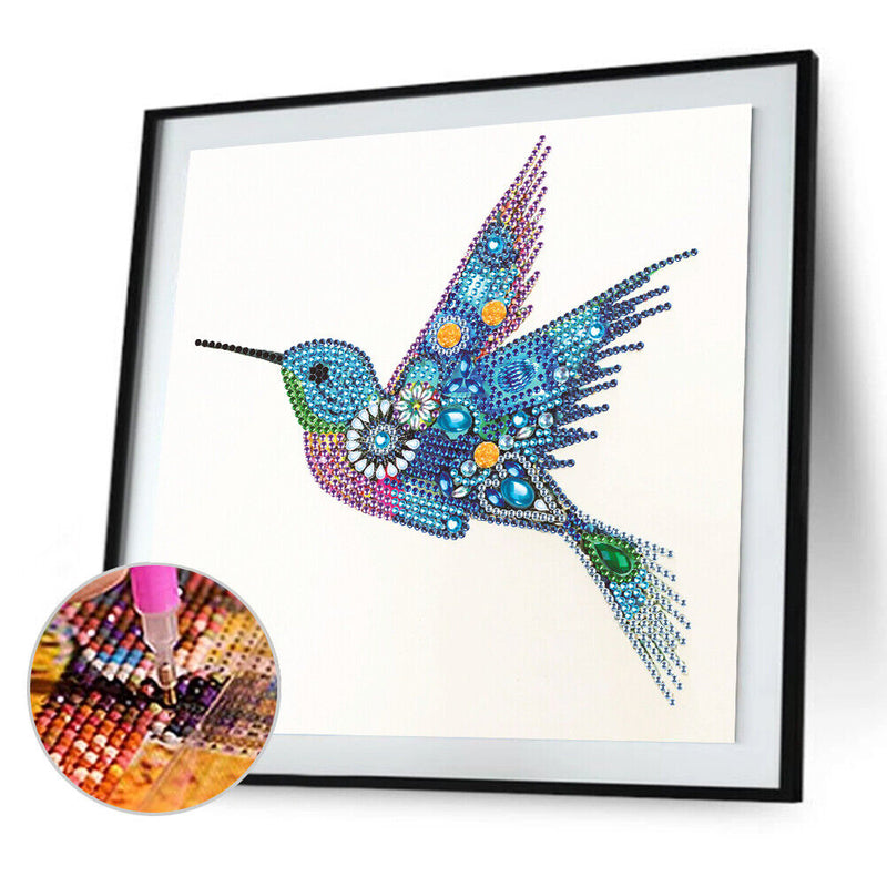 Hummingbird Owl 5D Part Drill Special Shaped Kit DIY Diamond Painting Ornam