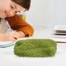 Stationery Storage Plush Pen Case Student School Cosmetic Organizer (Green)