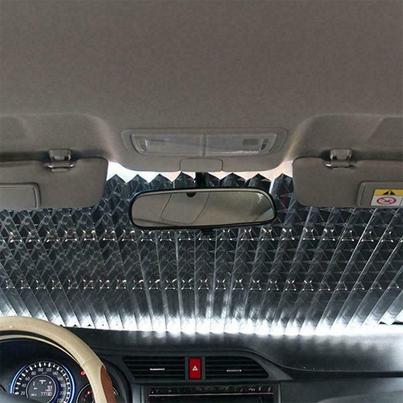 Car Sun Shade Sunscreen Retractable Front Car Windshield Plate Shading Hot Y4H8