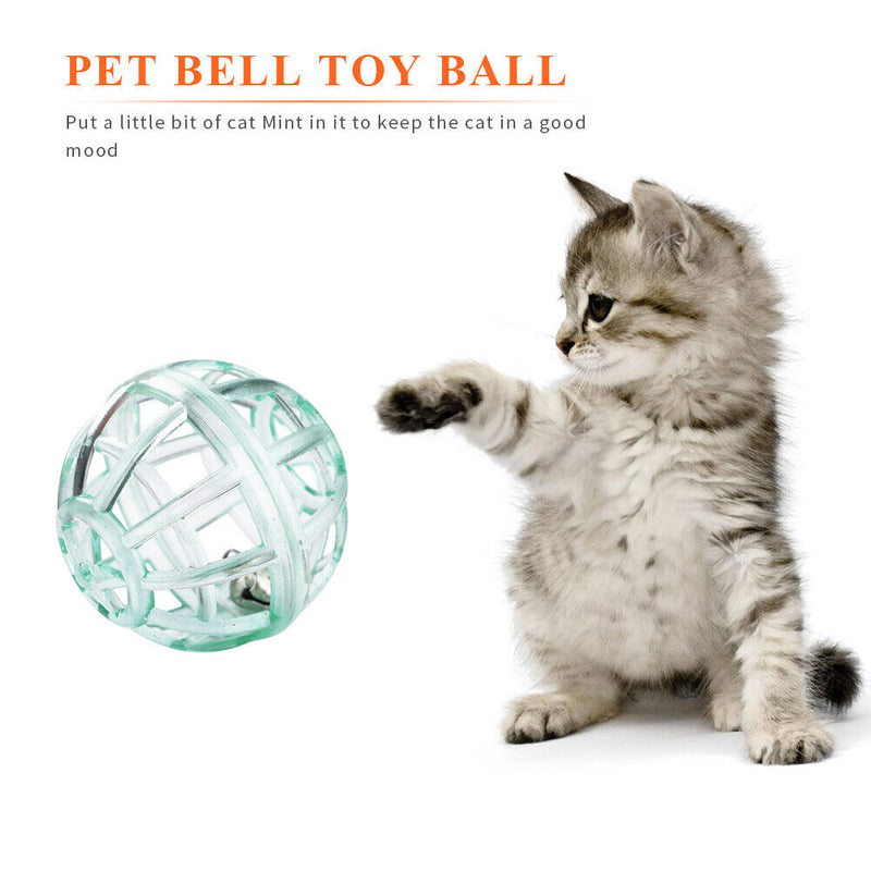 Kitten Scratch Rattle Ball Interactive Pet Hollowed Bell Cat Teaser Toys