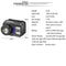 Zoom XPG+COB Glare Headlight Induction Glare Headlamp Fishing  Lamp Work Light