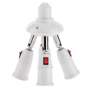E27 Splitter 4 Heads Lamp Base Adjustable LED Light Holder Adapter Socket Newly
