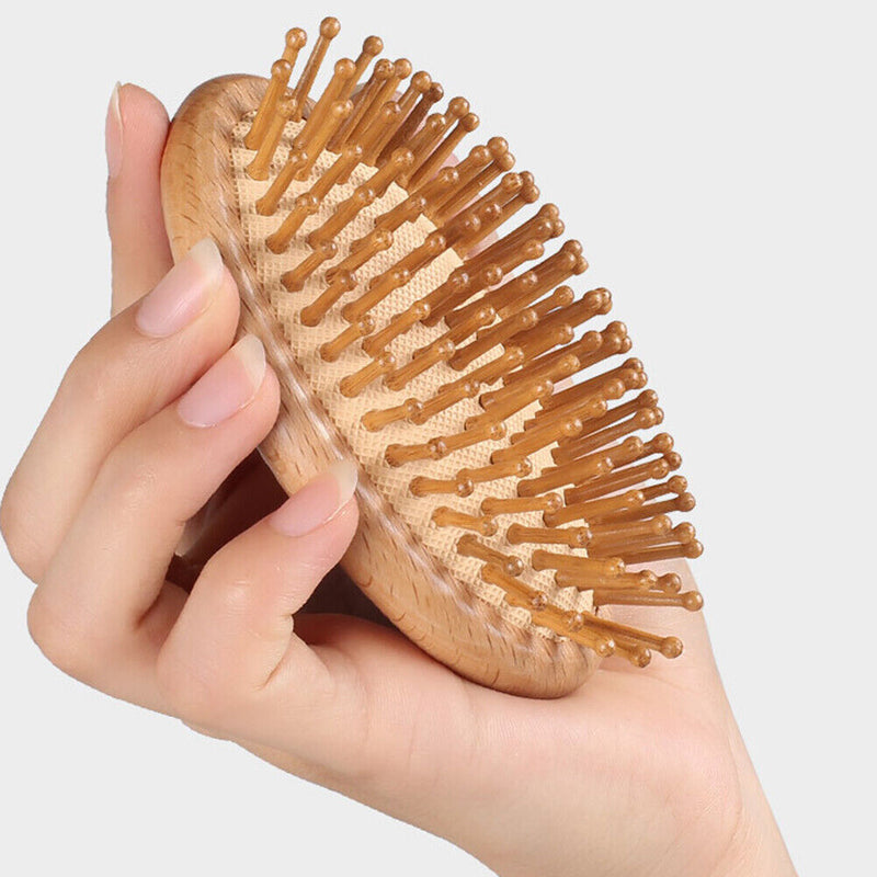 Wooden Scalp Massage Hair Comb Air Cushion Body Soothing Essential Oil Spa Brush