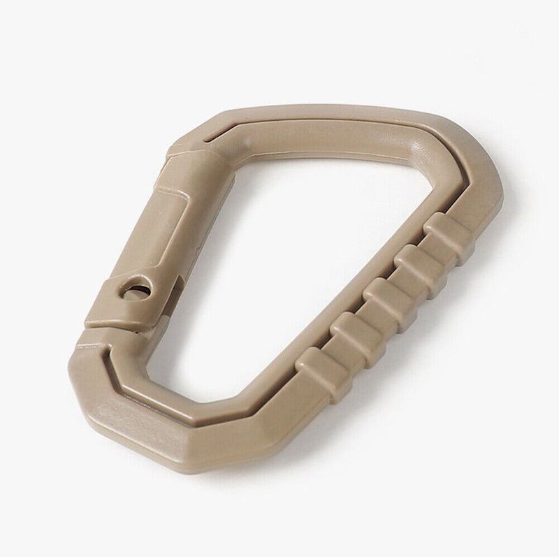 5pcs Outdoor Carabiner Molle Buckle Keychain Hook Backpack Camping D Buckles