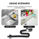 Flexible Deodorant Sink ABS Drain Pipe Horizontal/Vertical Row Suitable Newly