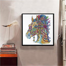 5D DIY Special Shaped Diamond Painting Horse Cross Stitch Kit Home Bedroom Decor