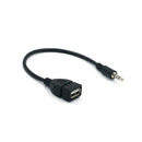 3.5mm Male Audio AUX Jack to USB 2.0 Type A Female Adap OTG A4M2 Converter P7P9