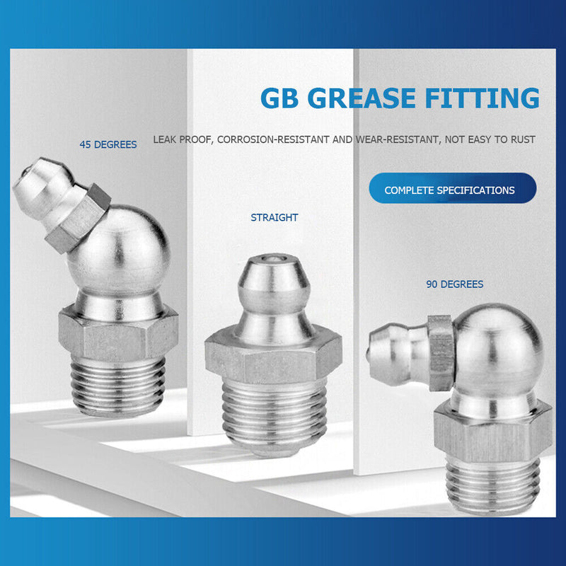 NPTI/8 10000PSI Grease Tools Couplers Heavy-Duty Quick Release Double Handle