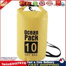 Waterproof Dry Bag Pack Sack Swimming Kayaking River Trekking (10L Yellow) Newly
