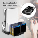 For PS5 Vertical Stand Controller Charger for DualSense with 14 Game Slots